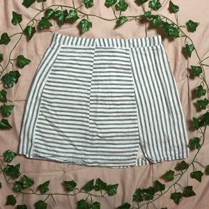 Striped A-Line Black and White Miniskirt, Urban Outfitters 'Cooperative'